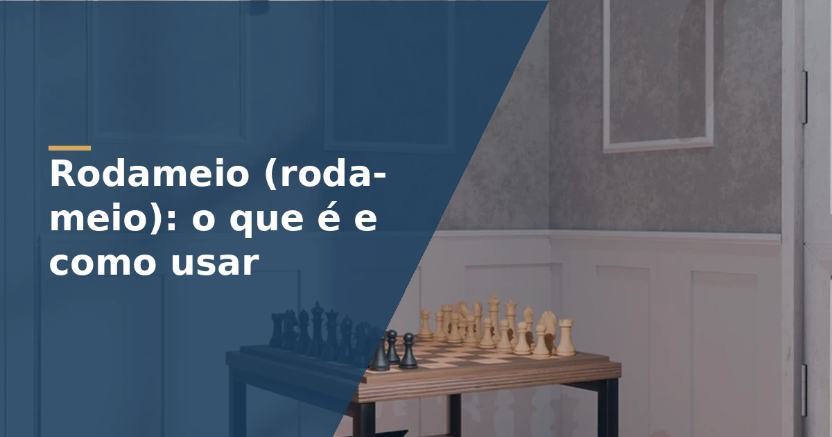 Rodameio (roda-meio): o que é e como usar na parede